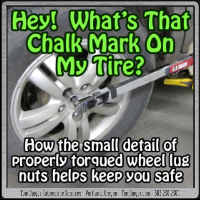 Hey, What's That Chalk Mark On My Tire?